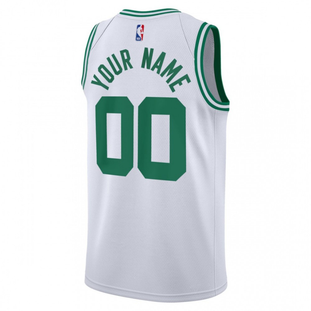 Boston Celtics Youth Swingman Custom Jersey White - Association Edition-Pro Kit Vault | Brand New 26/27 Sports Jerseys